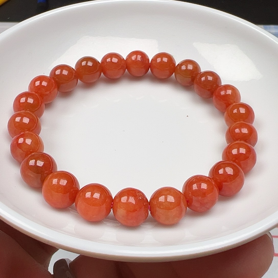 翡翠手链未镶嵌洞****雀货主老华