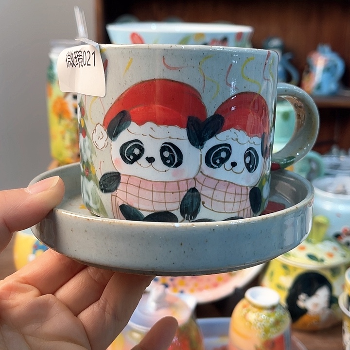 陶景德镇釉下手绘陶瓷 