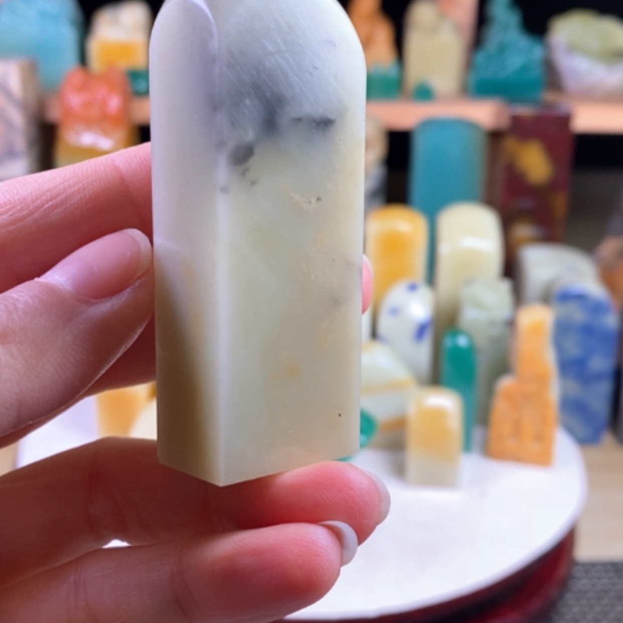 【闪购商品】青田石封门青墨韵…………….