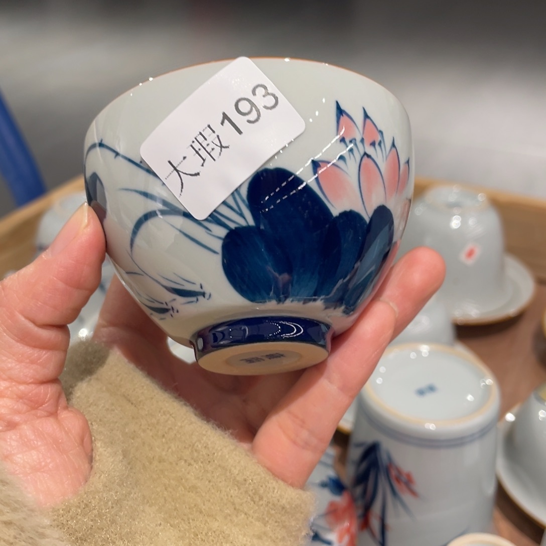 有瑕釉下彩纯手绘