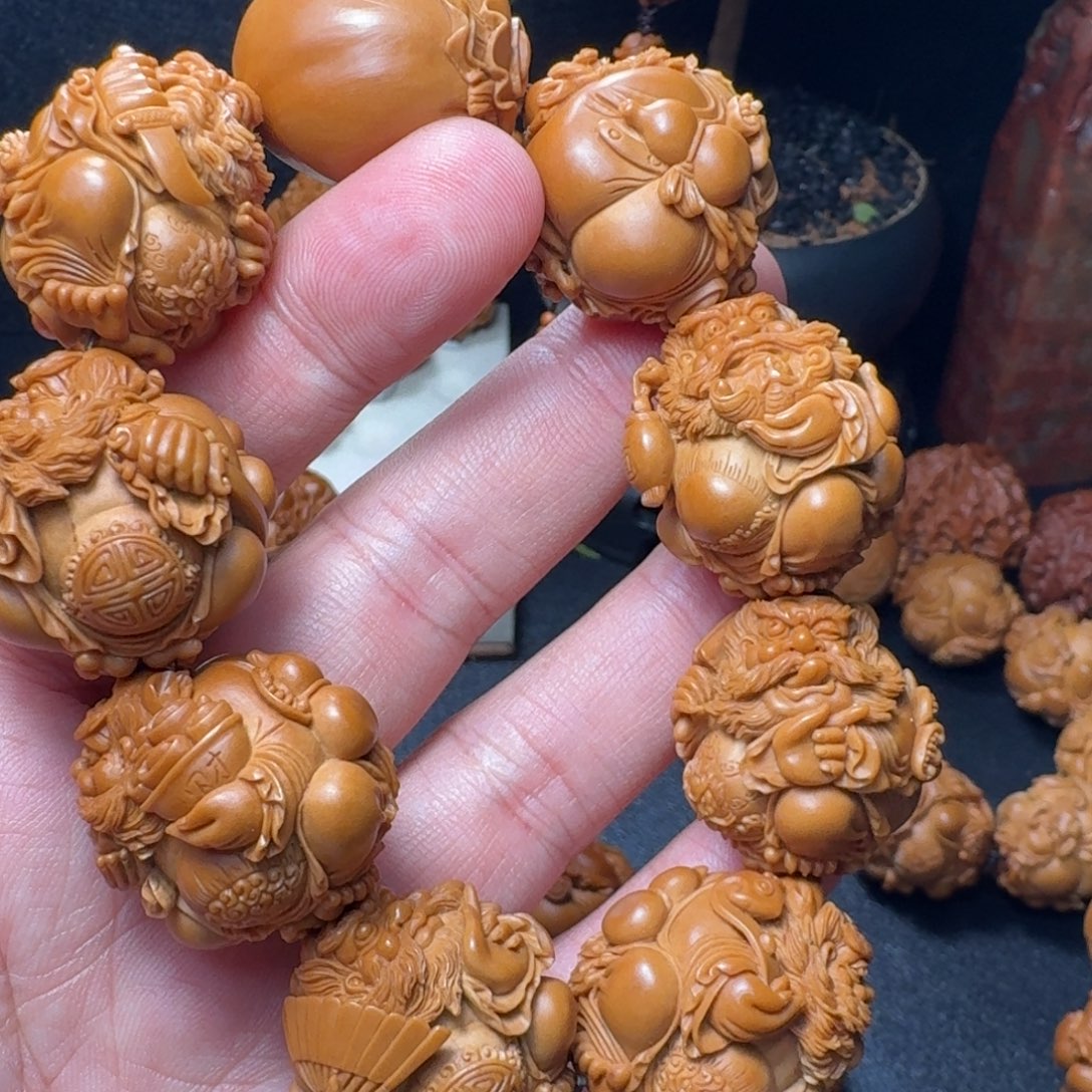 锋***橄榄核手串/手链钟馗