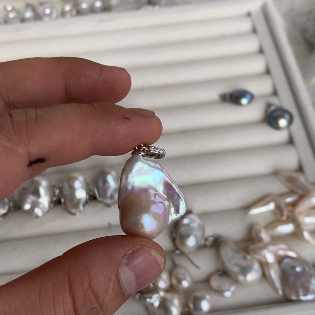 忱***未镶嵌吊坠(不含链)淡水珍珠