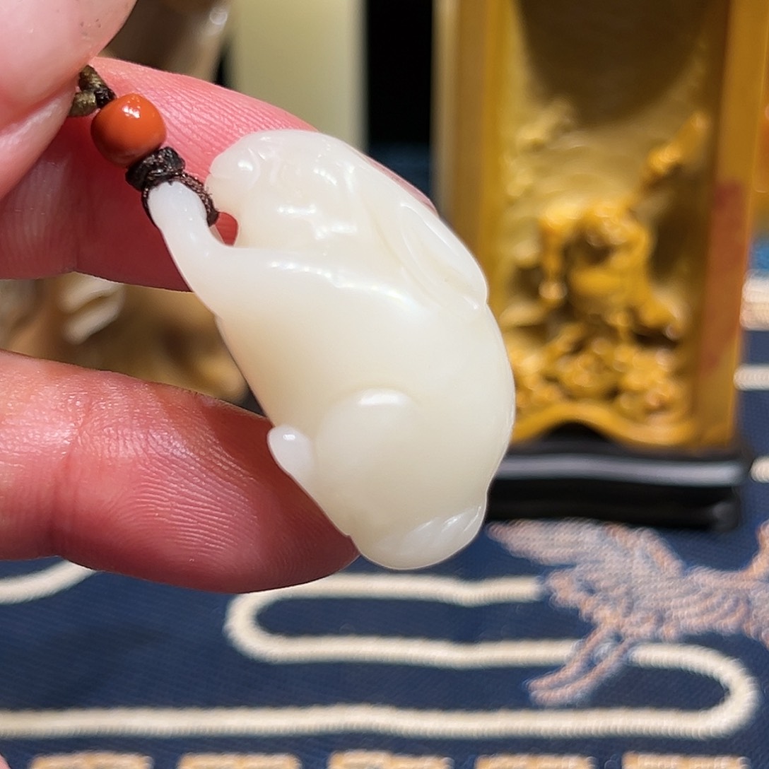 寿山石印石明***…白芙蓉