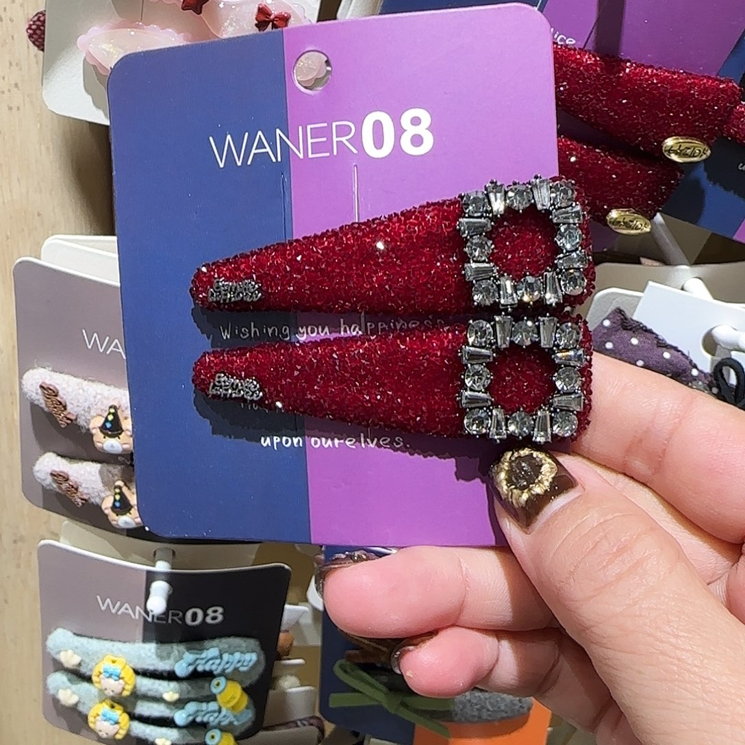 非金属红色掰掰夹