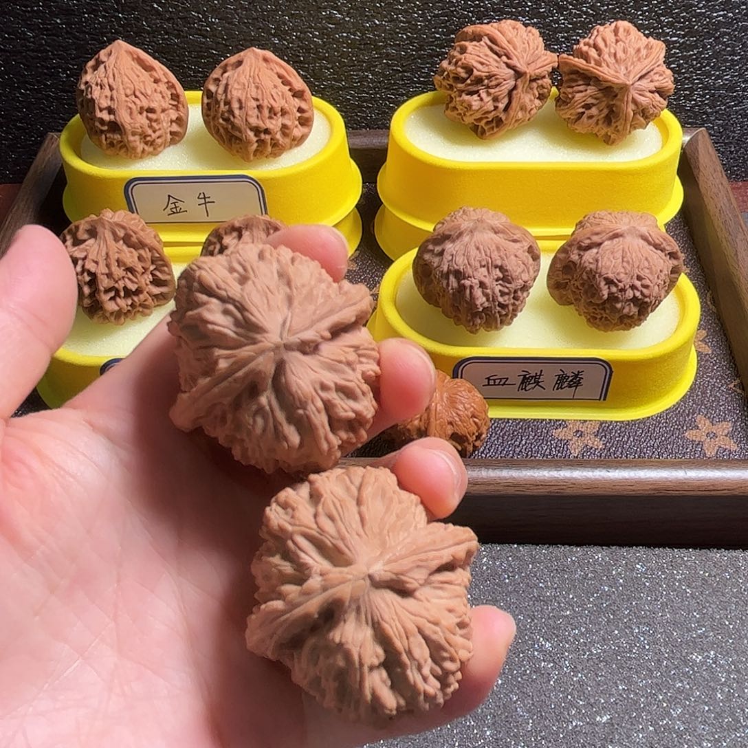 核桃文玩白狮子42