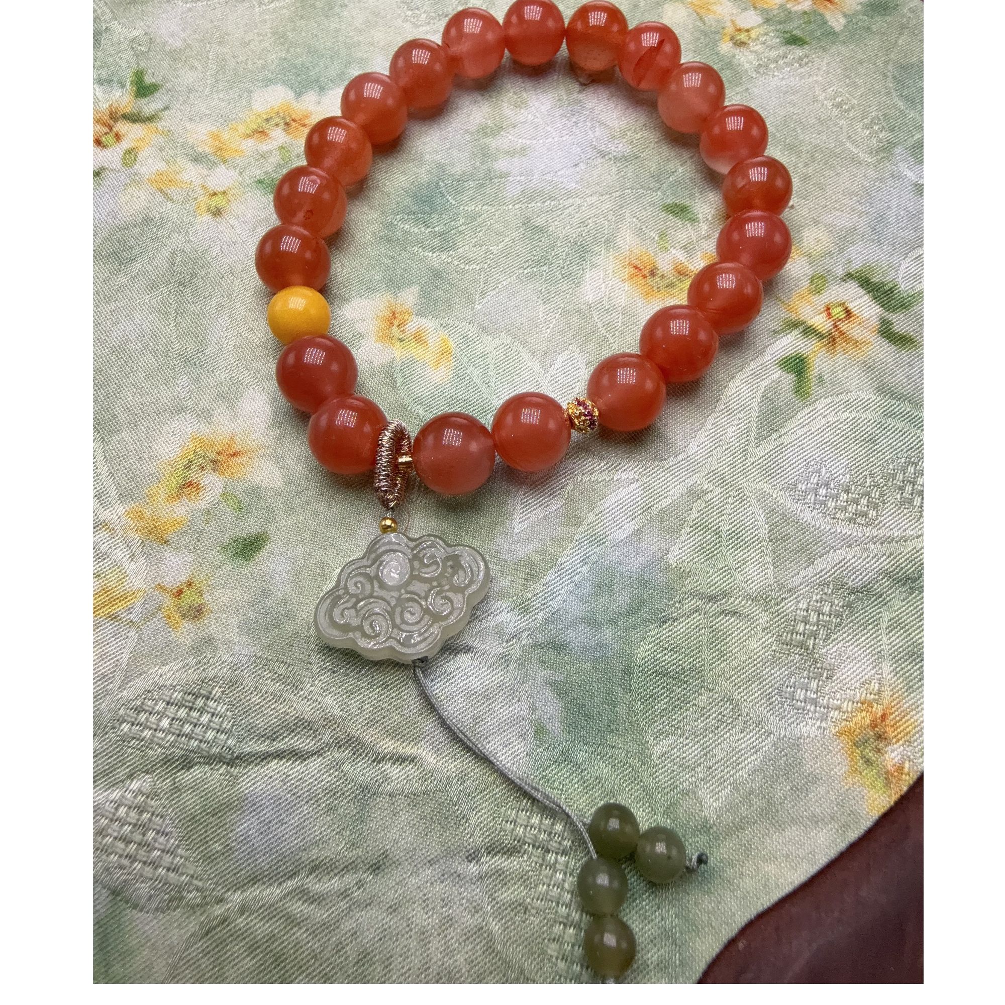 南红卡9mm手链手串女款单圈