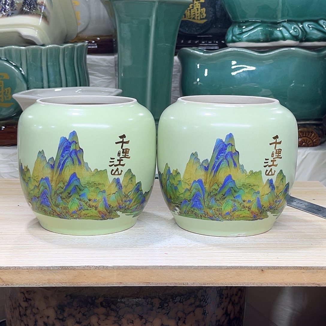 陶瓷绿植多肉微瑕花盆口径8.5*12