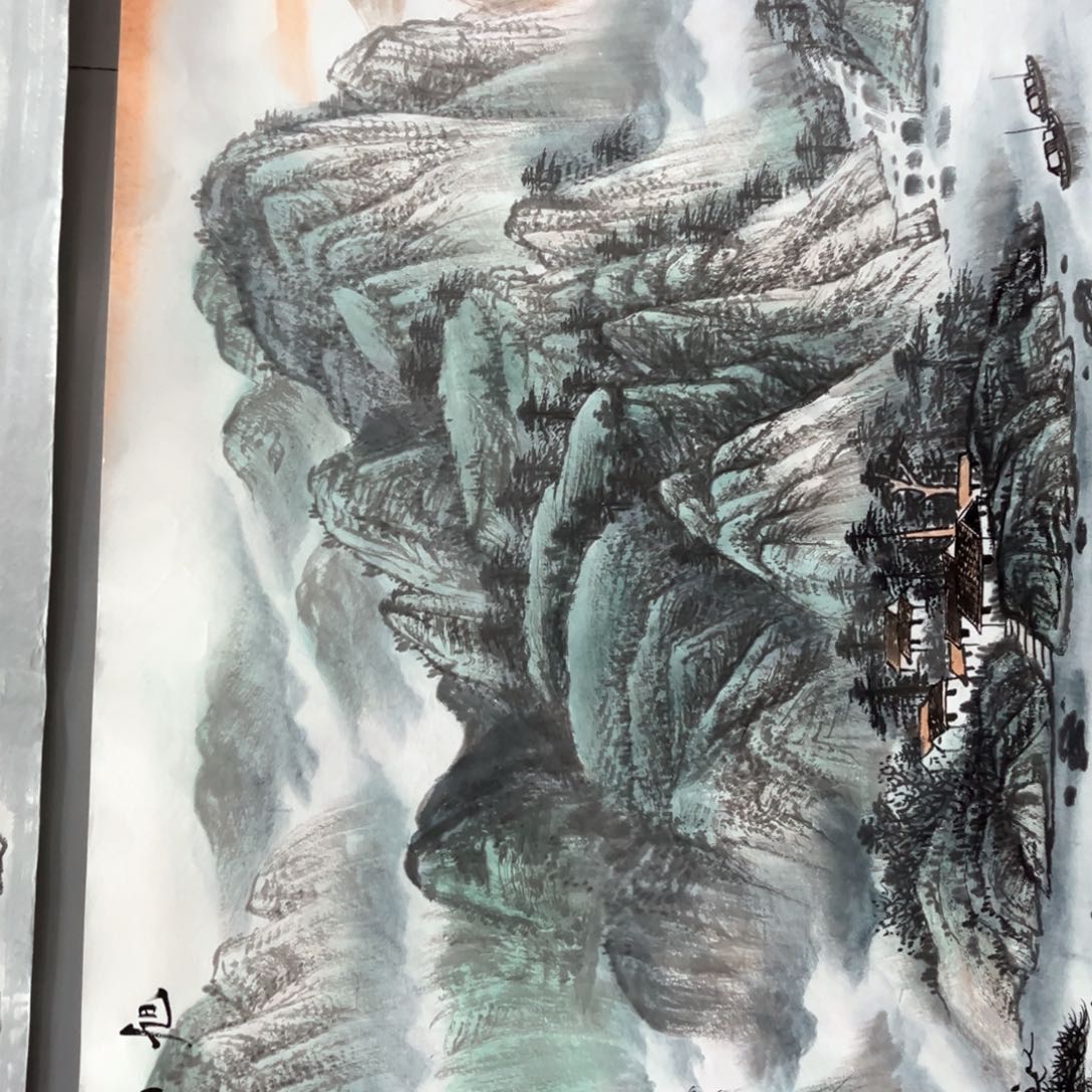 国画国画作品老师手绘