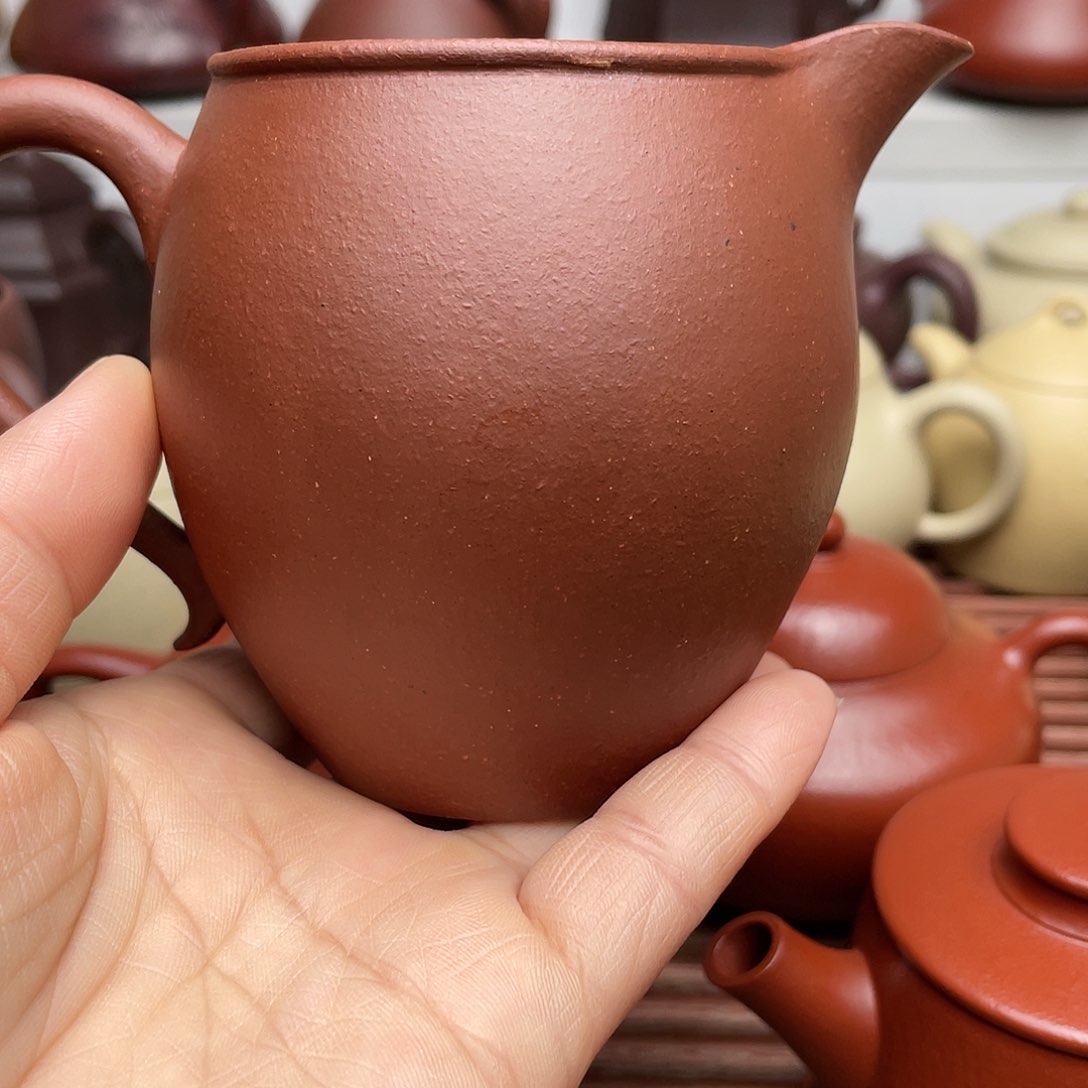 紫砂茶壶紫砂壶全手工公道杯红将坡