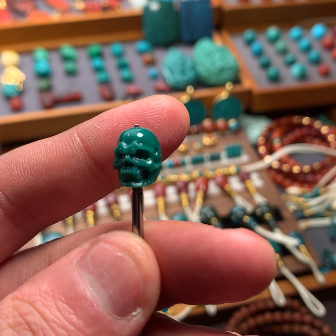 c***p绿松石未镶嵌骷髅8.6mm