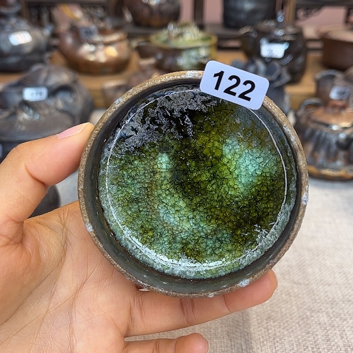 裸柴烧陶瓷手工茶器