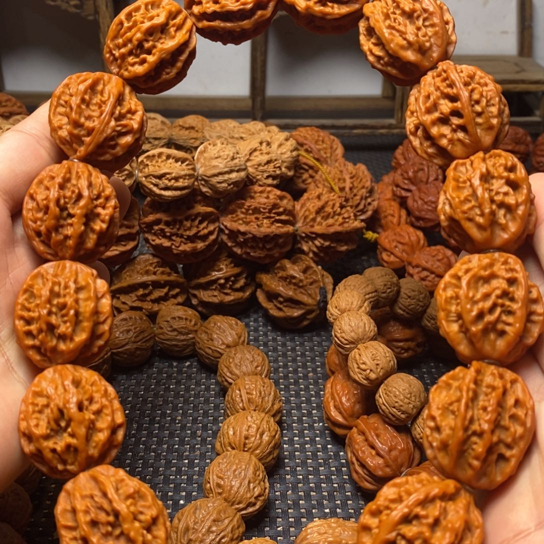 文玩核桃手串粗筋麻花八棱手持