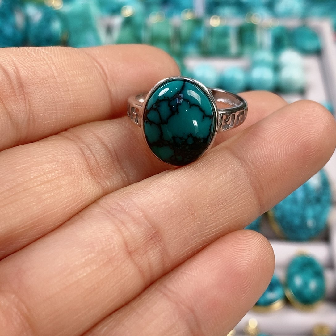 绿松石配饰银S925镶嵌˗****˗