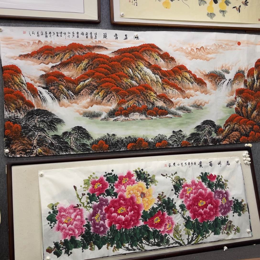 国画银**宙八尺鸿运当头画芯