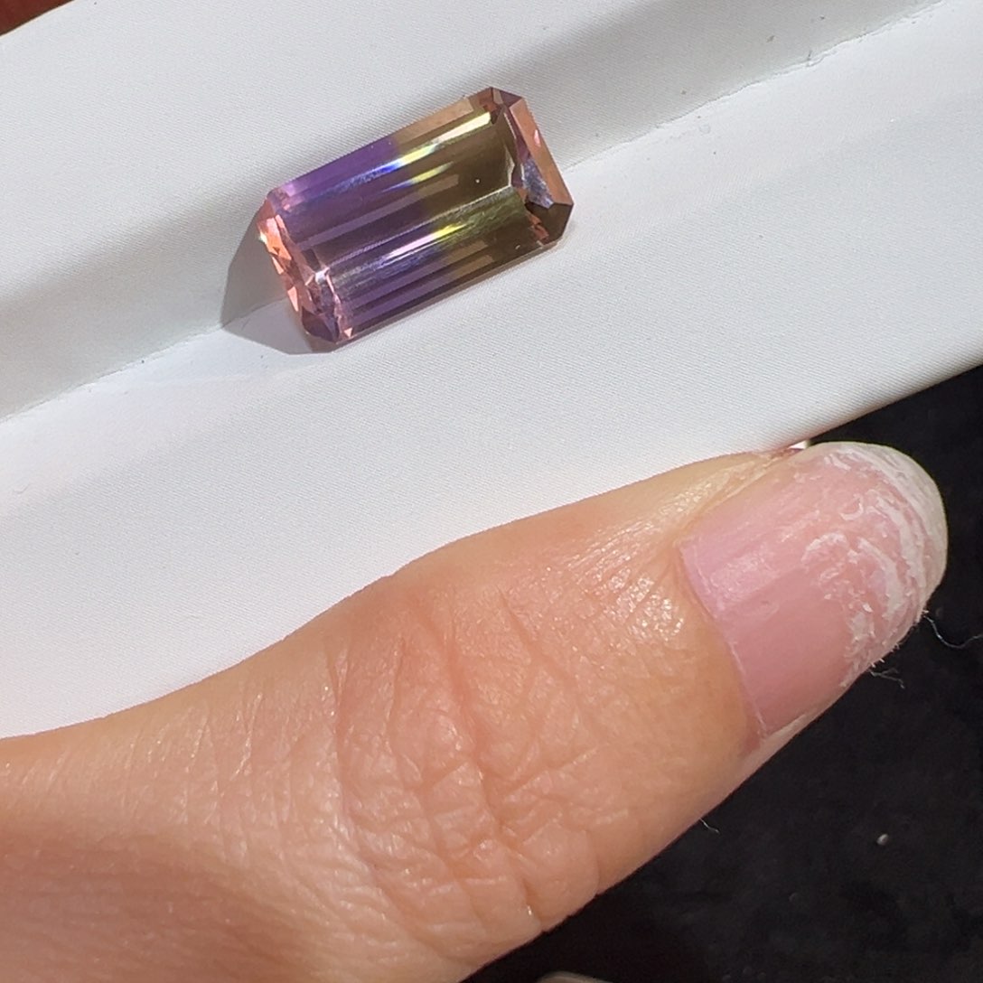 裸石未镶嵌紫晶5.12ct方形