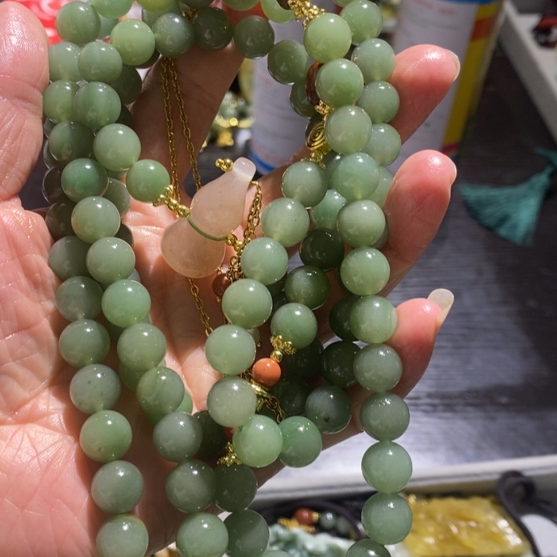 【闪购商品】岫玉毛衣链未镶嵌