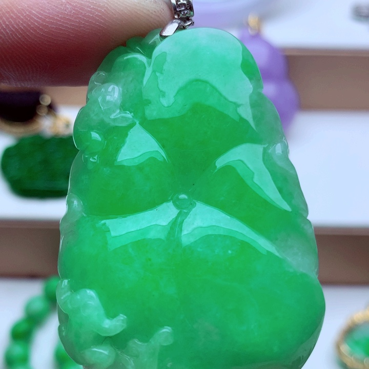 翡翠未镶嵌吊坠(不含链)