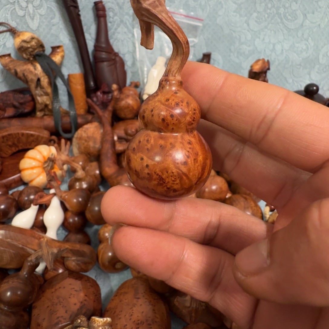 _***快木火琉璃手工雕刻葫芦