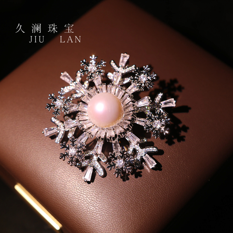 天然淡水珍珠高定胸针珠宝款 A026