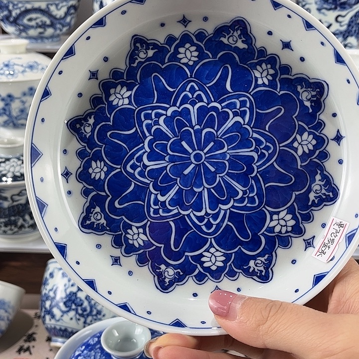 拾***荒景德镇溪山居手工手绘