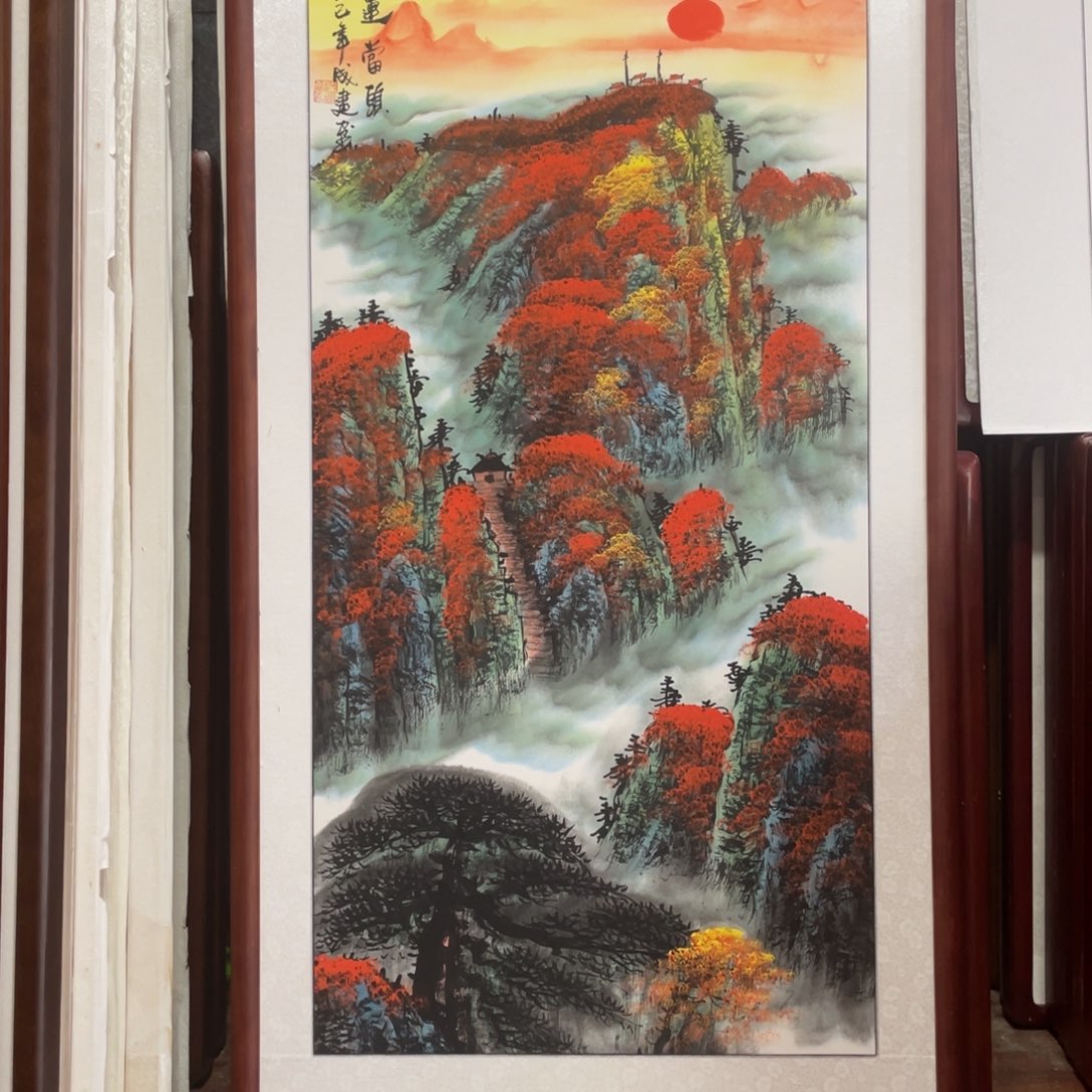 国画带框尺寸63*123厘米