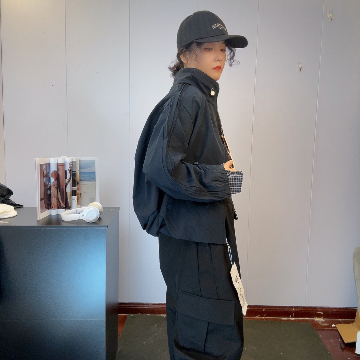 立领2025年新男女同款秋冬复恩风流光风老钱风格夹克外套
