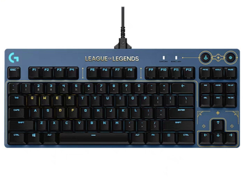 95新 Logitech/罗技 Gpro X海克斯键盘联盟特别款！电竞罗技键盘
