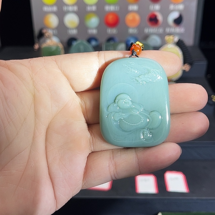 和田玉未镶嵌吊坠(不含链)