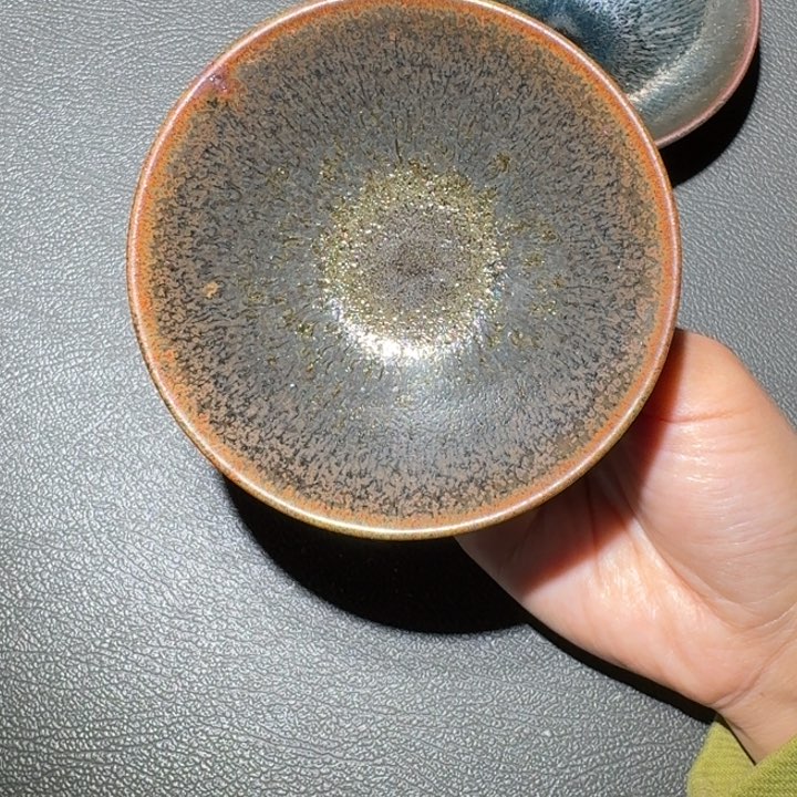 骨瓷心*桥微瑕平口建盏一个