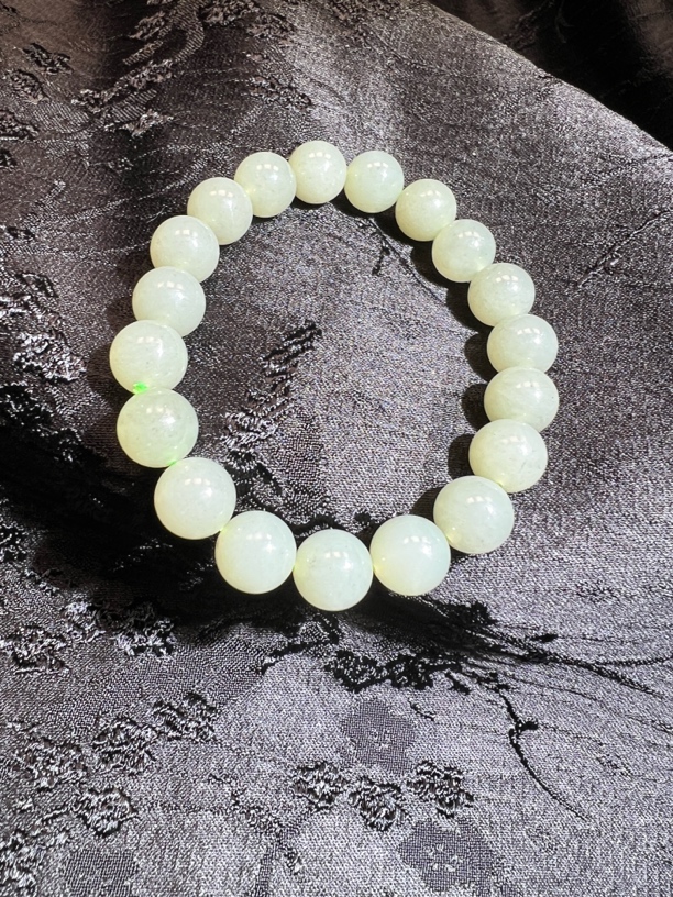 和田玉白玉女款手串