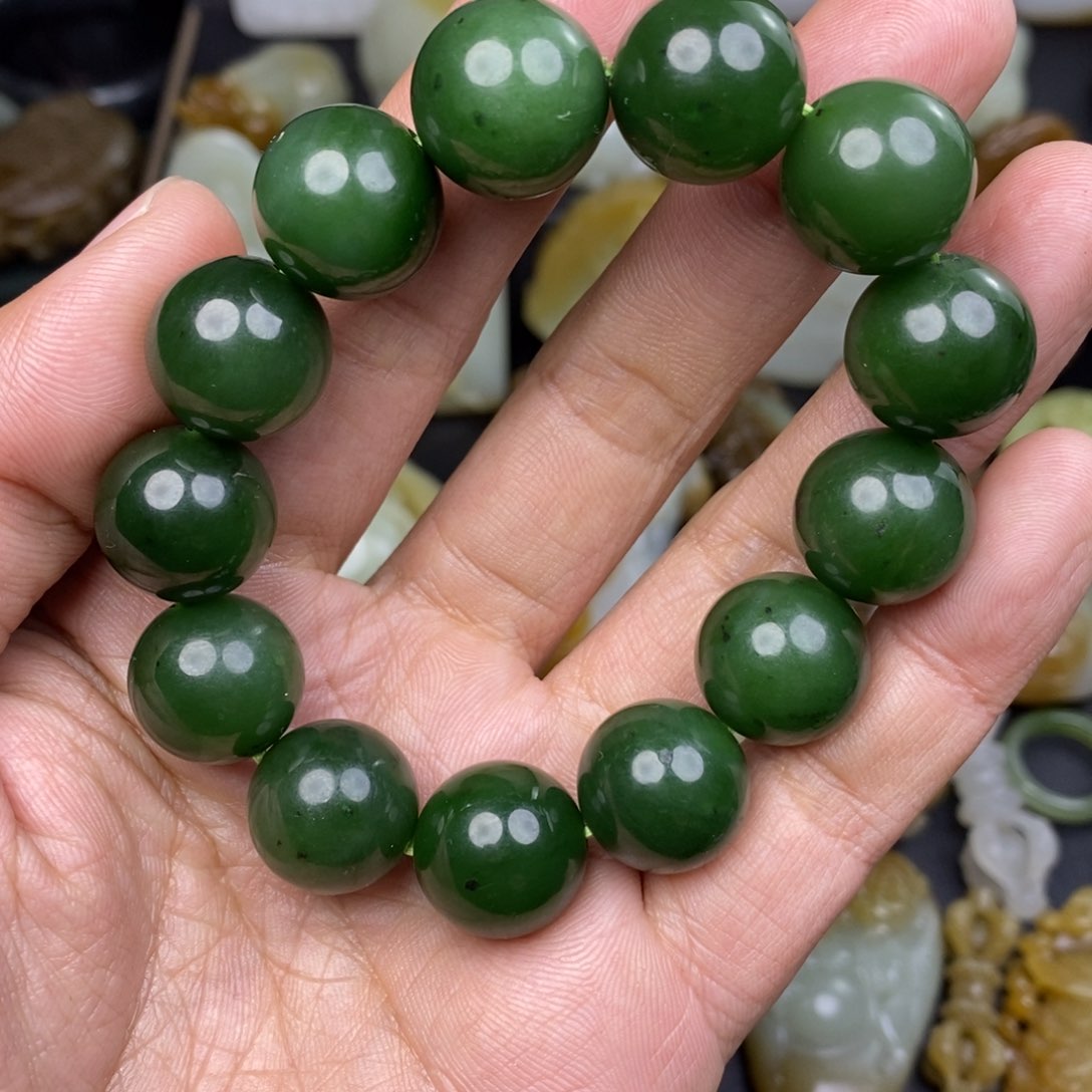 和田玉手串未镶嵌