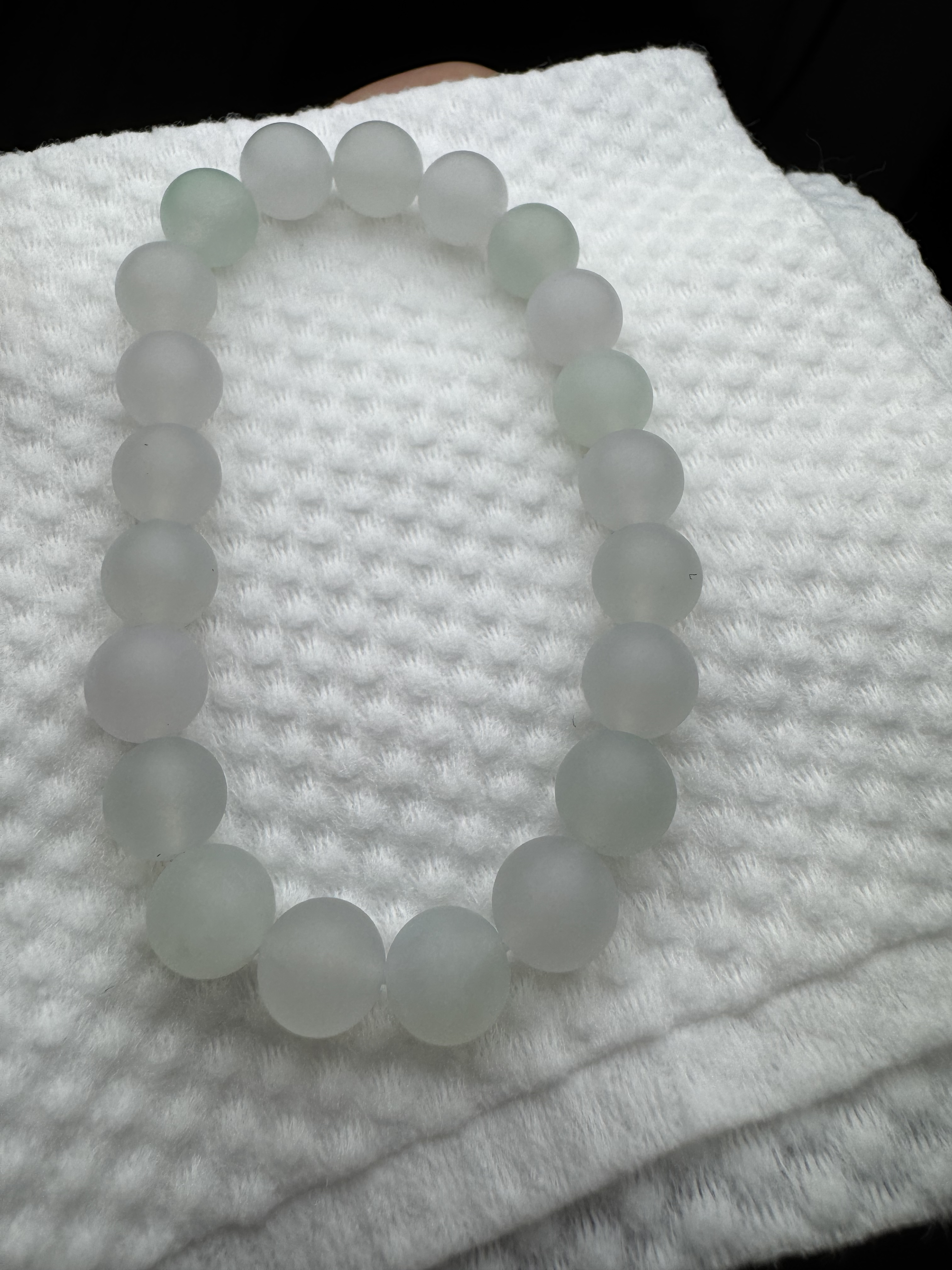 缅甸翡翠，女士手串卡9➕糯冰种水