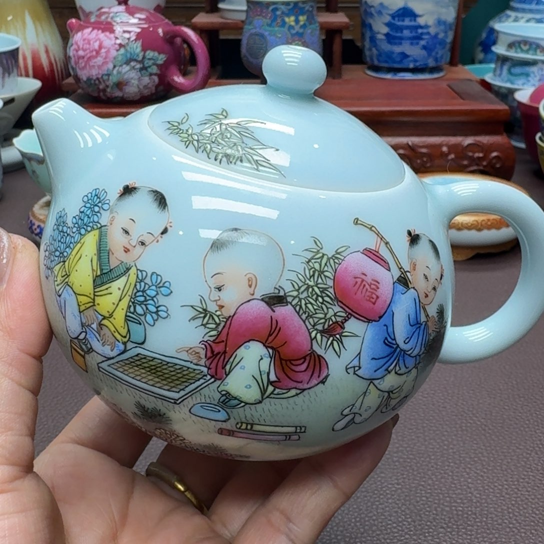 瓷片景德镇仿古手工制作精品展示