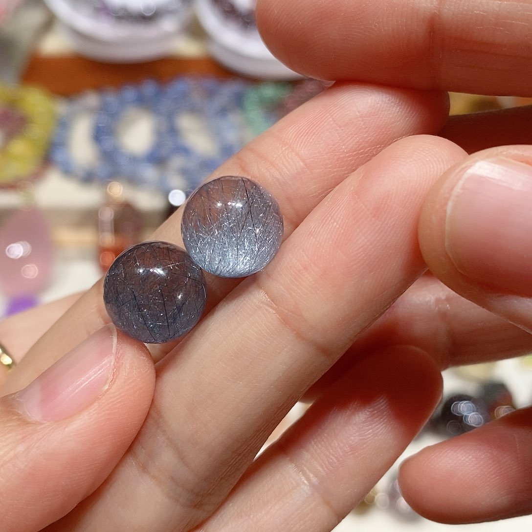 水晶兔毛单珠未镶嵌禾*