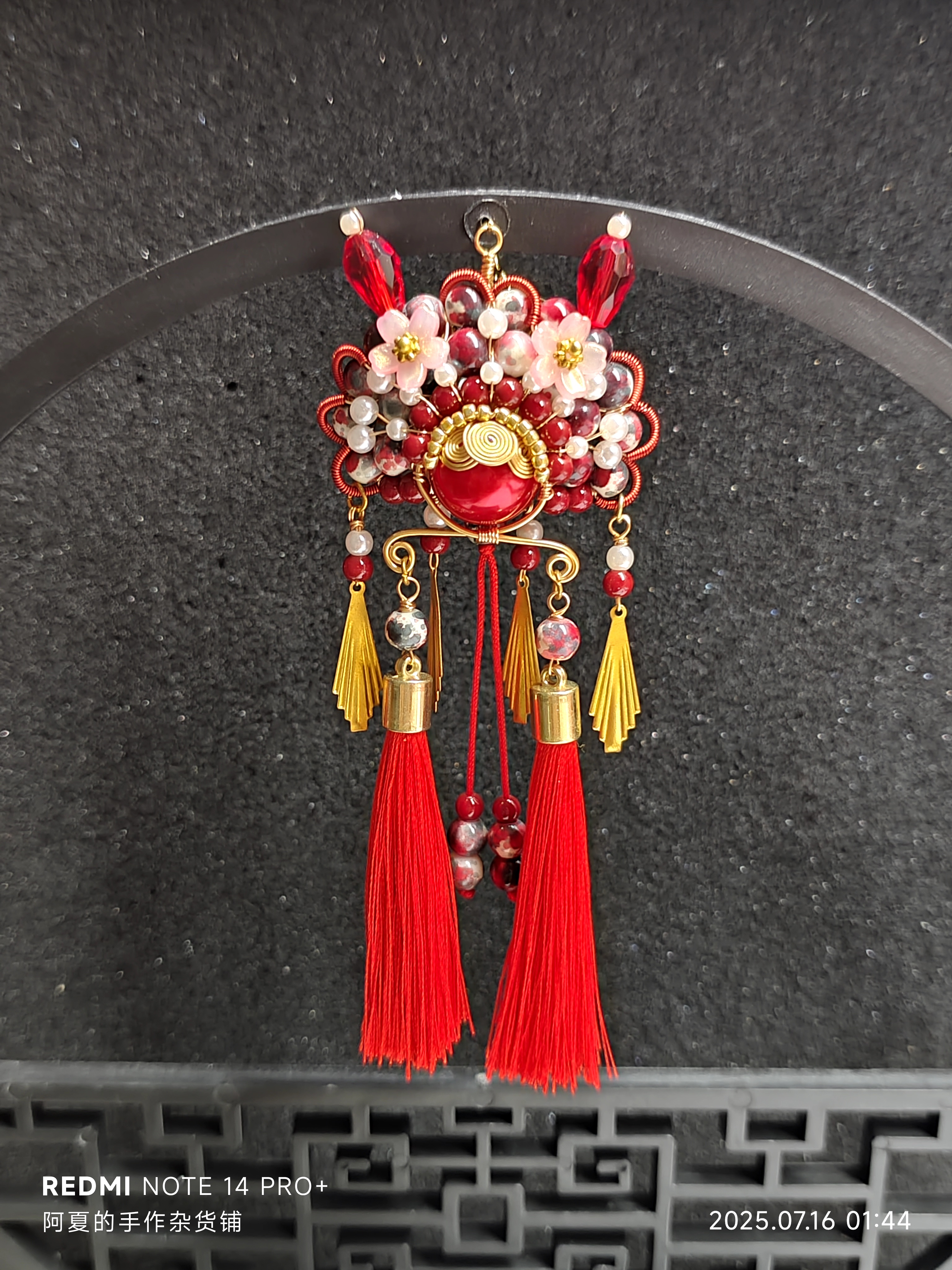 国风刀马旦小挂件diy纯手工制作红兔兔凤冠材料包成品都有