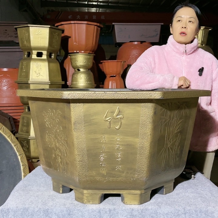 圆盆古铜一米二一个五零一个