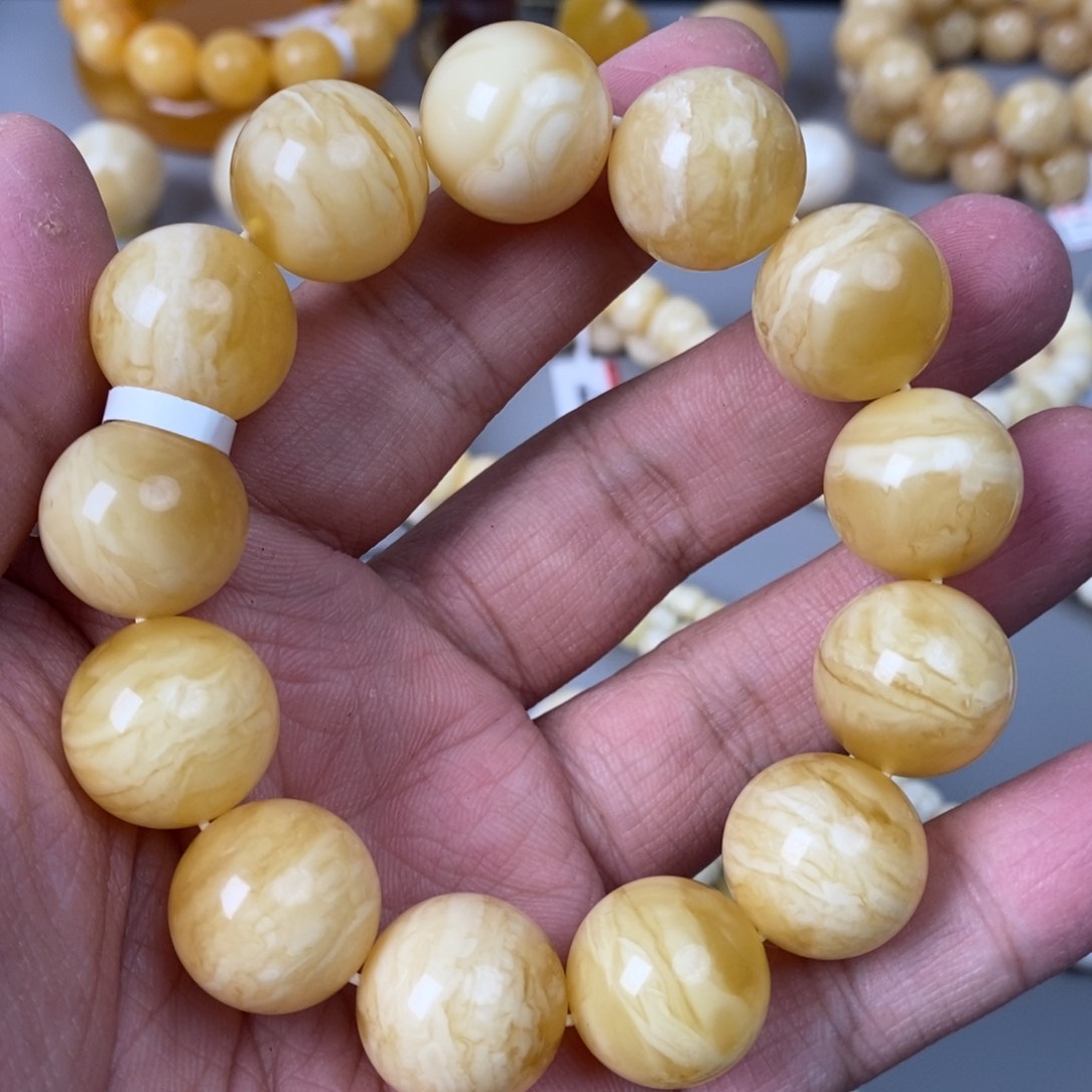 琥珀珠宝奇石未镶嵌18mm