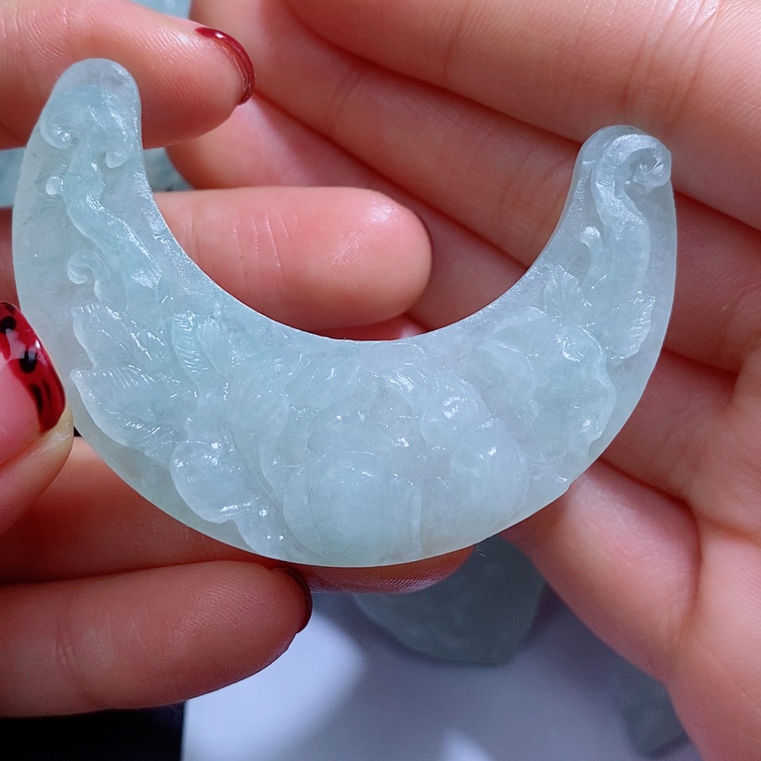 定制翡翠未镶嵌毛货不支持退货下单需确认抛光