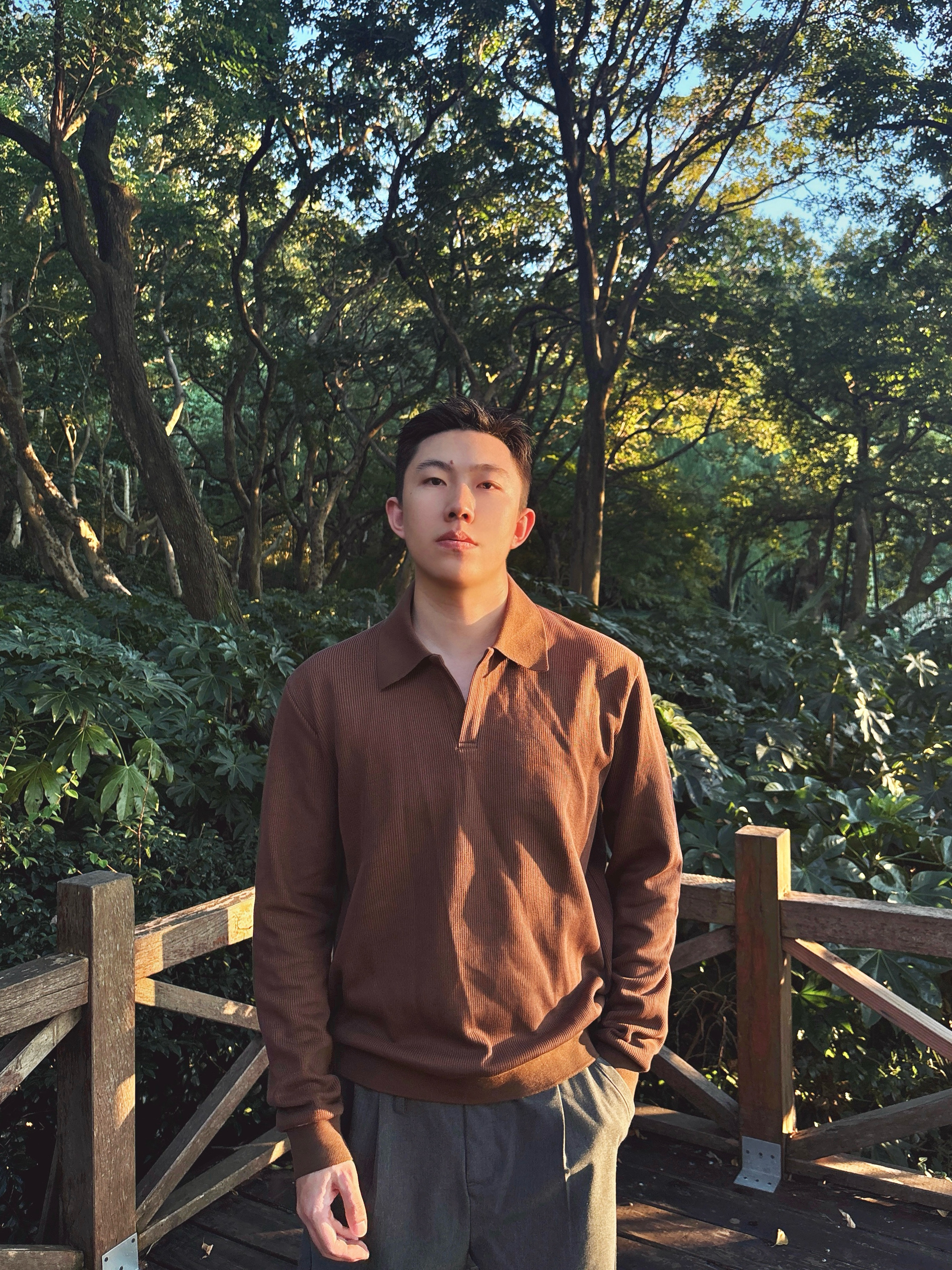 【优雅内敛】海鸥领长袖男女Polo衫T恤老钱风复古透气褶皱内搭纯色T