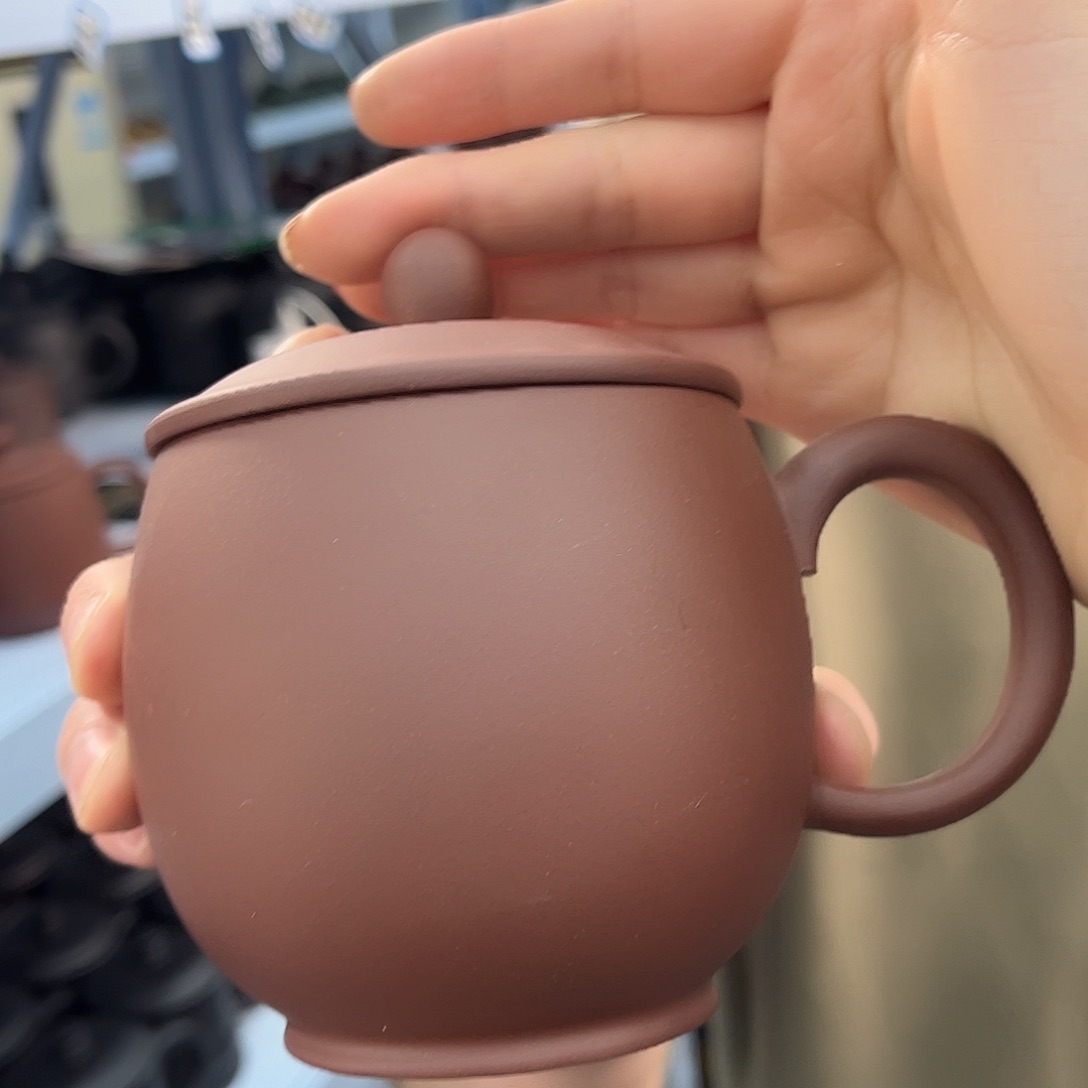 紫砂茶杯原矿紫砂底槽清