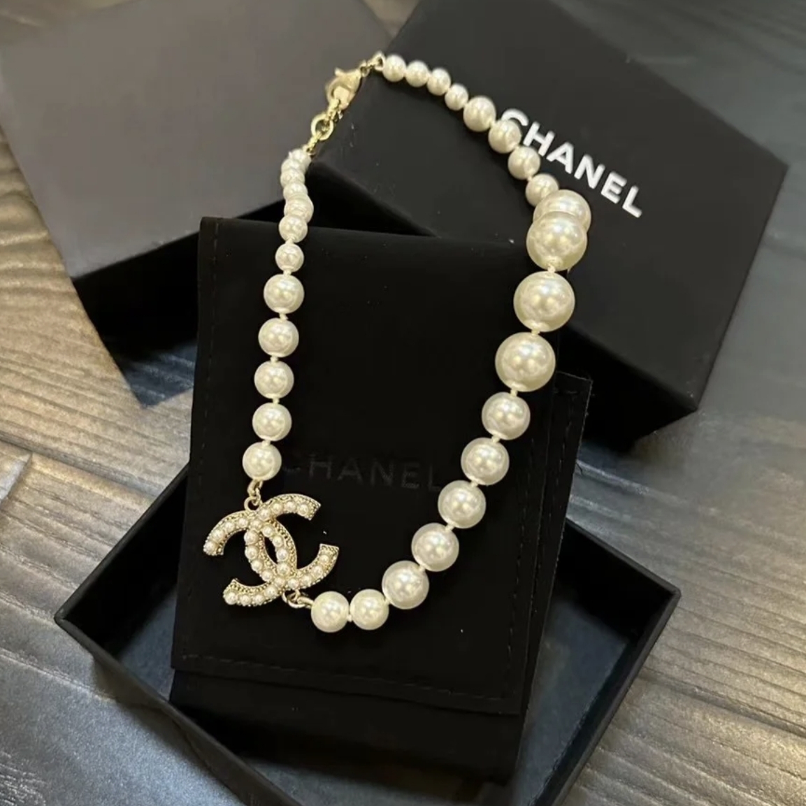 99新 Chanel/香奈儿 百周年珍珠项链经典百搭毕业级