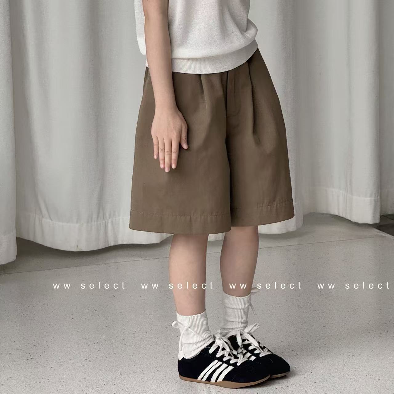 WW｜亲子｜大地棕｜5分裤 P013