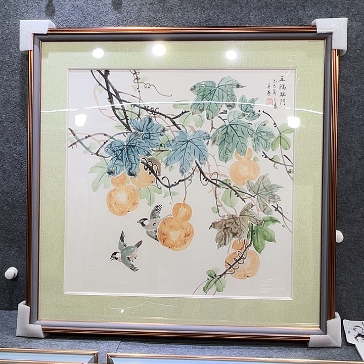 国画知鱼之乐纯手绘