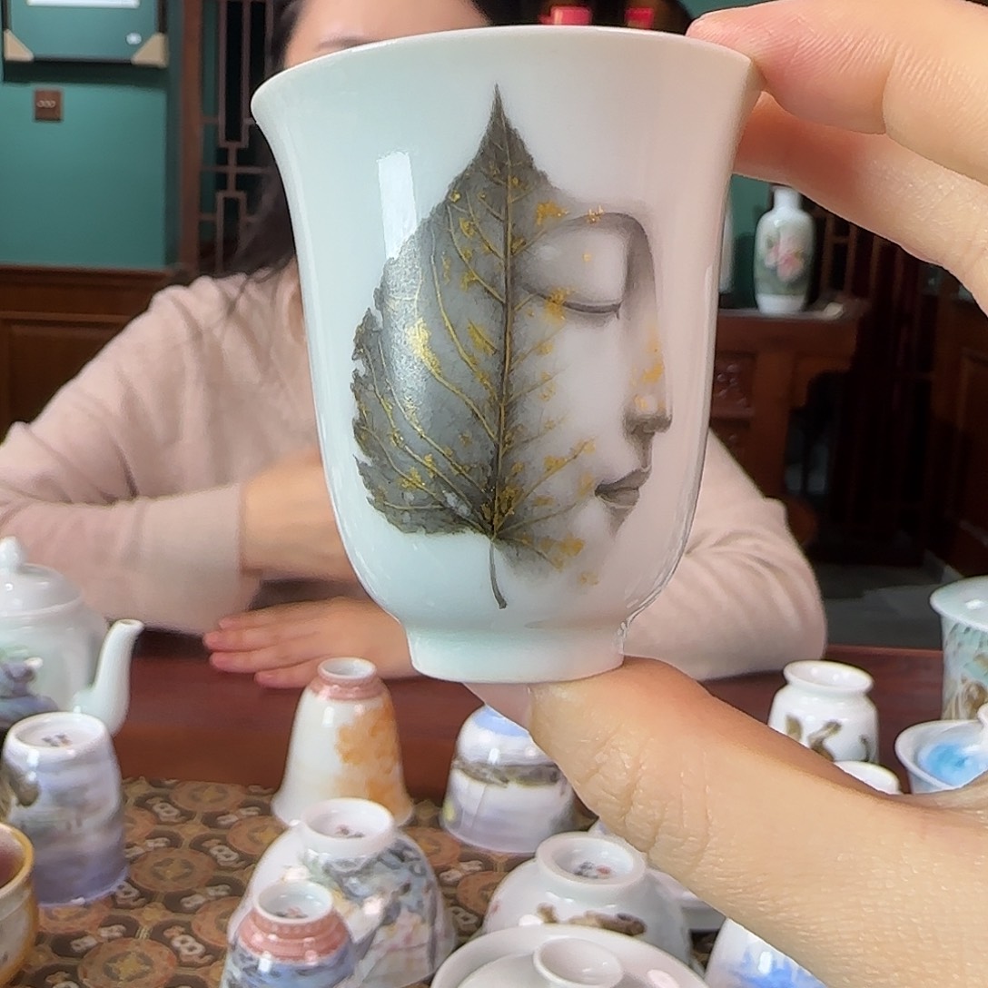 瓷片陶瓷作品 手绘作品
