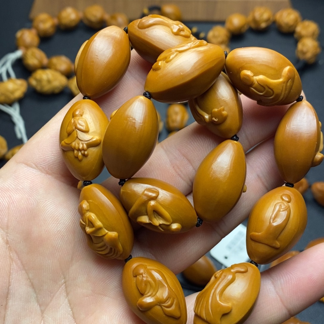 橄榄核手串/手链无相佛手持