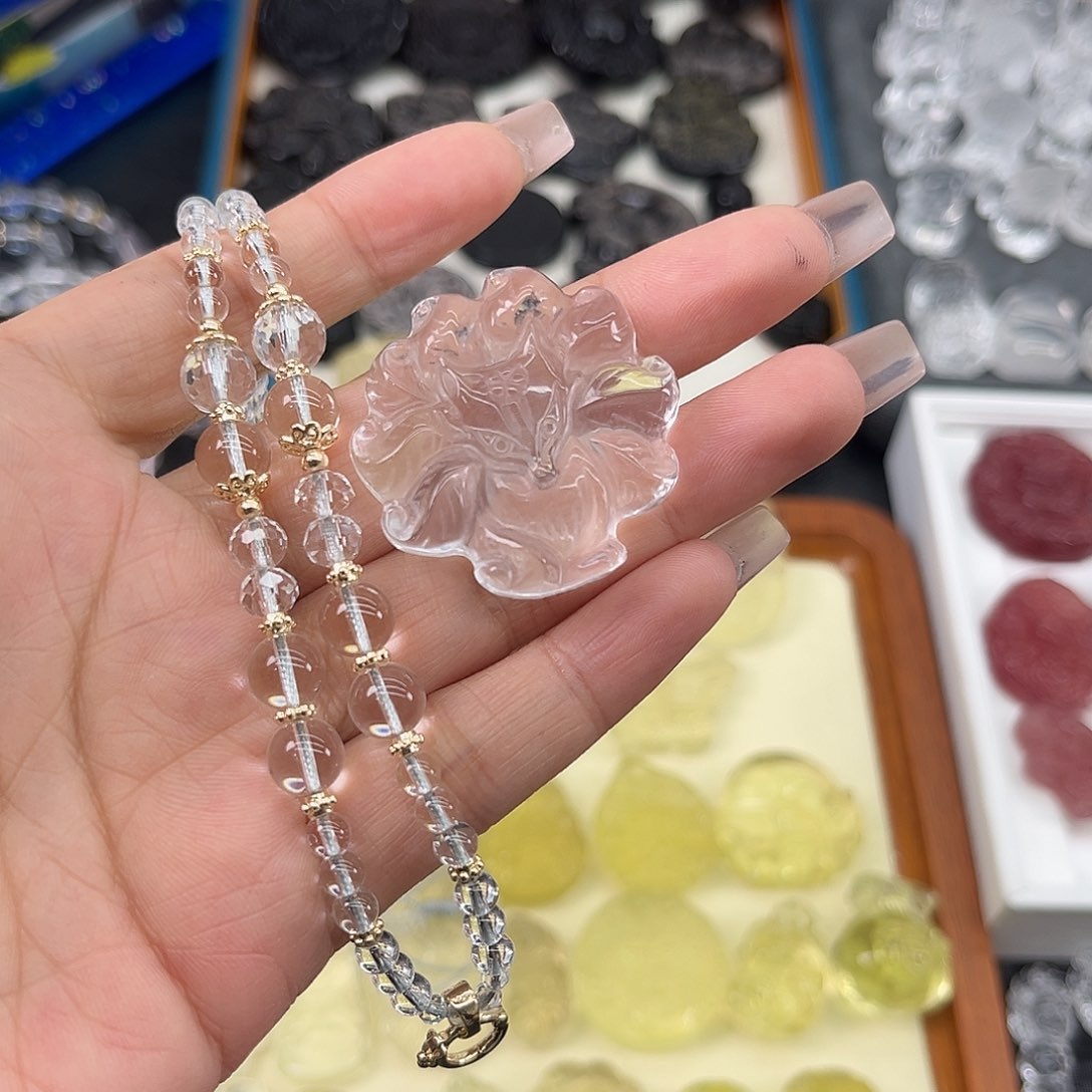 水晶珠宝半成品未镶嵌静**富34