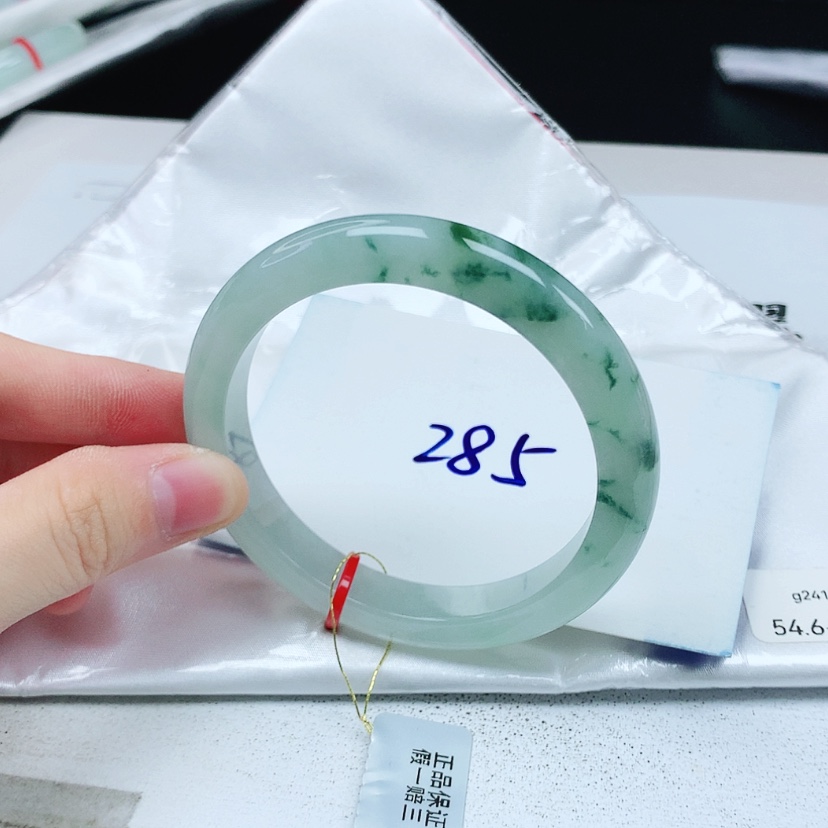 【闪购商品】翡翠手镯未镶嵌缅甸天然a货手镯54+