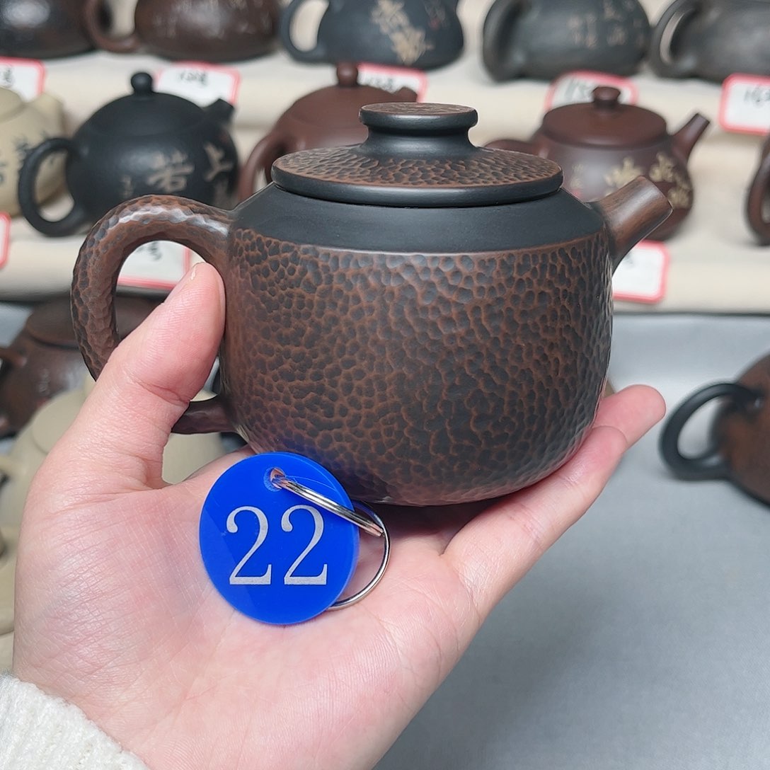 240毫升微微瑕纯手工锤纹巨轮珠