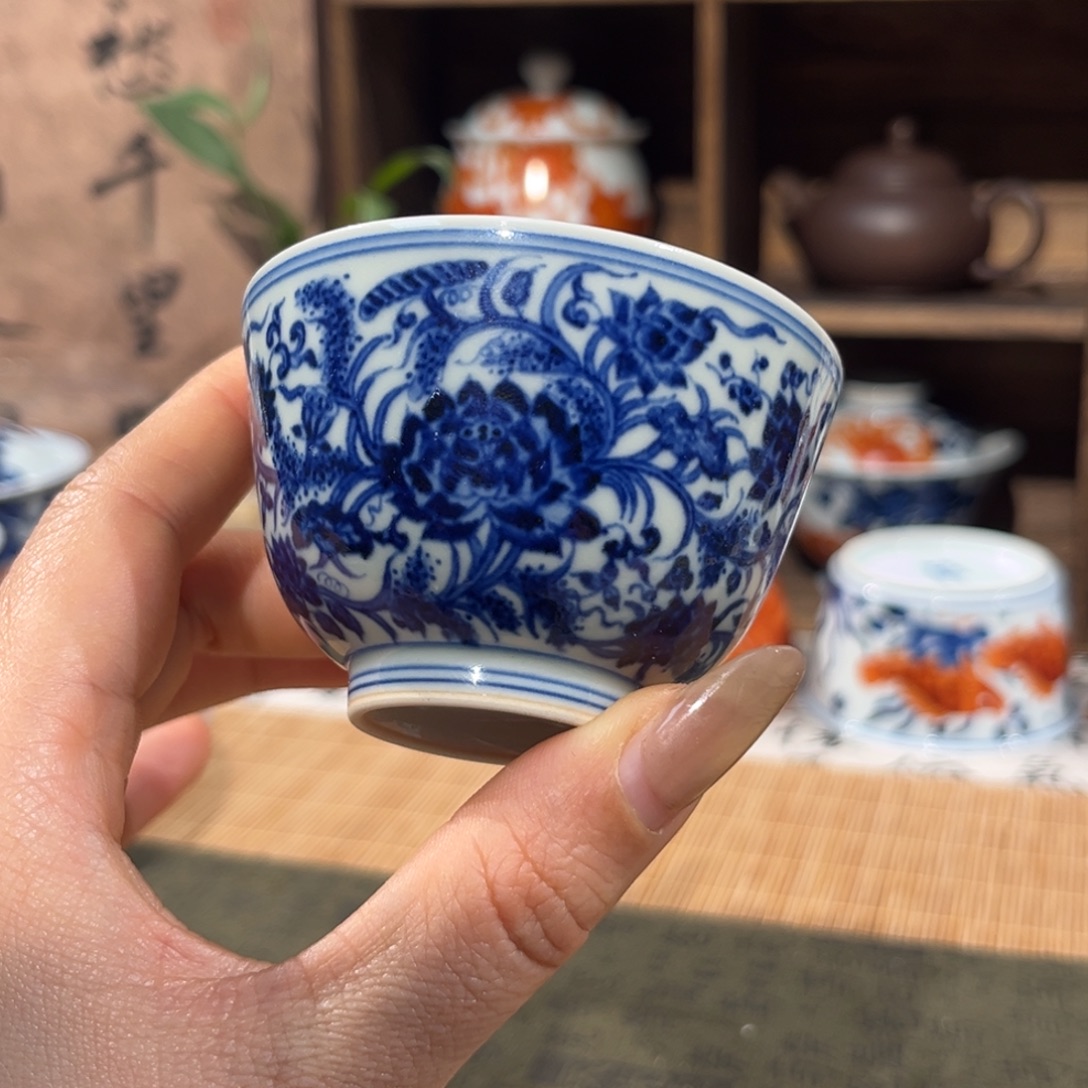 杯子陶景德镇陶瓷主人杯