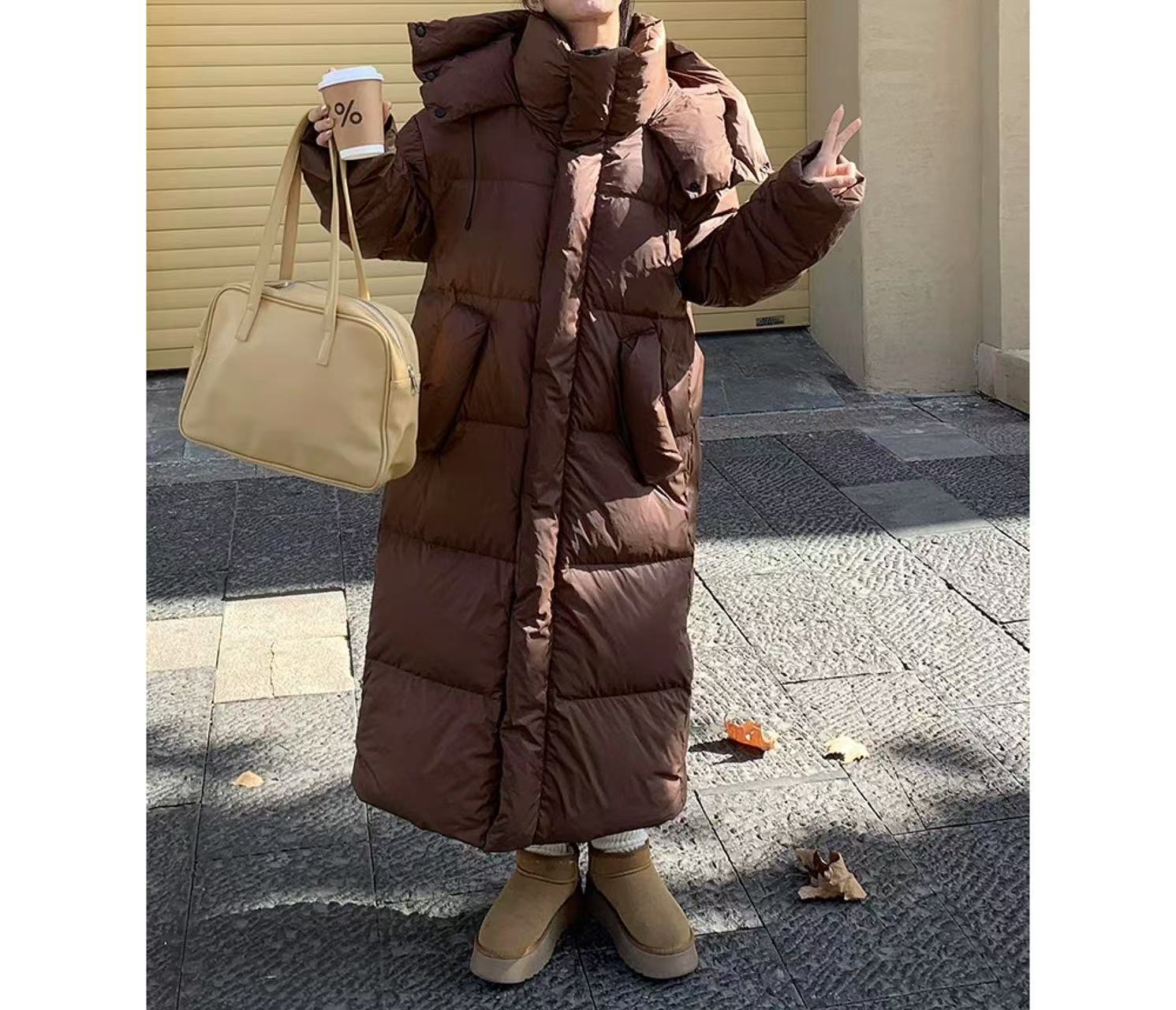 【羽绒服】冬季保暖厚款宽松羽绒外套百搭女装12522-B[SPC]J